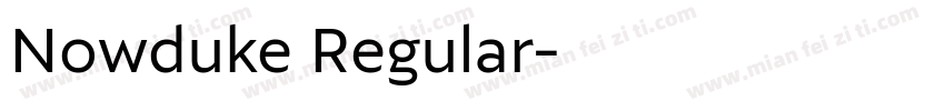 Nowduke Regular字体转换